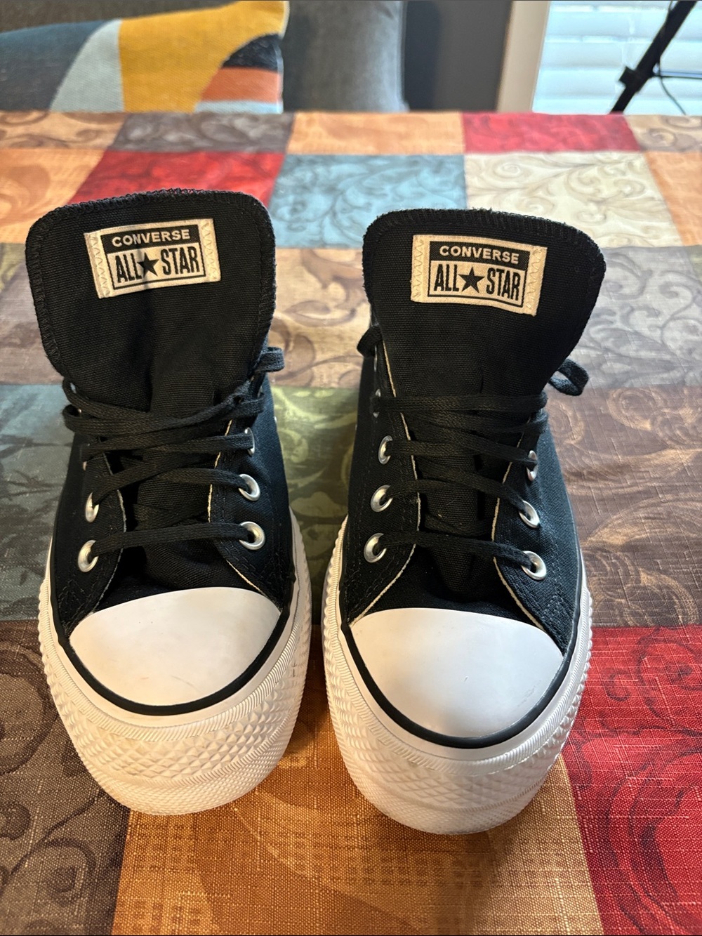 Converse Black & White Low-Top Canvas Sneakers